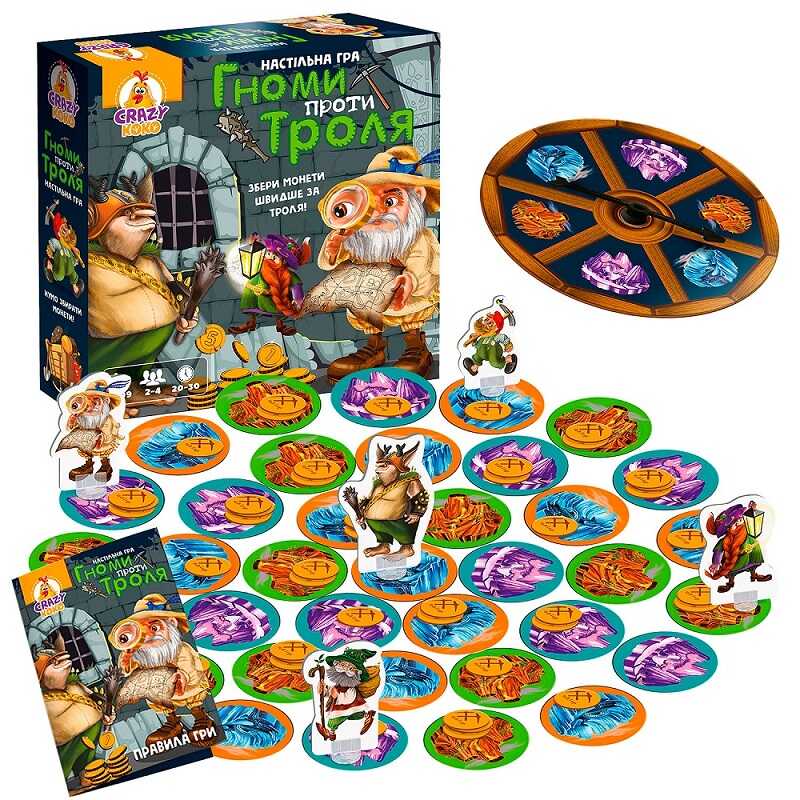 гр Гра настільна розважальна “Гноми проти троля“  VT 8055-36 (укр) (5) “Vladi Toys“ 