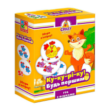 гр Гра настільна розважальна Crazy Koko “Ку-ку-рі-ку“ VT8025-08 (16) “Vladi Toys“, в коробці
