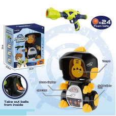 Автомат з мішенню NL 08 U (12/2) “Динозавр“, звук, електронне табло, 2 автомати, 24 м“яких кульки, в коробці