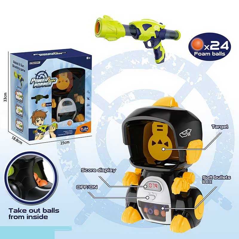 Автомат з мішенню NL 08 U (12/2) “Динозавр“, звук, електронне табло, 2 автомати, 24 м“яких кульки, в коробці Автомат з мішенню NL 08 U (12/2) “Динозавр“, звук, електронне табло, 2 автомати, 24 м“яких кульки, в коробці