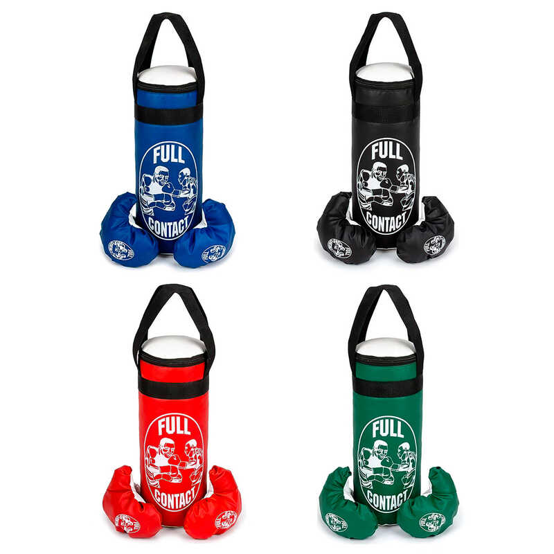 гр Груша боксерська СЕРЕДНЯ + рукавички BS_850240 (1) “Full contact“ 4 кольори, висота-47 см, 