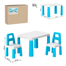 гр Дитячий стіл з двома стільцями 0471 (1) “Technok Toys“, заокруглені кути, ніжки зі вставками, 2 стільця, в коробці