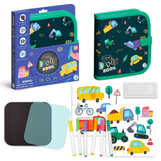 гр Дорожній набір для малювання “Транспорт“ 301046 (30) “DoDo“, 6 маркерів “пиши-витирай“