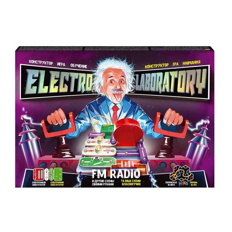 гр Електронний конструктор “Electro Laboratory. FM Radio“ Elab-01-01 (5) “Danko Toys“, у коробці