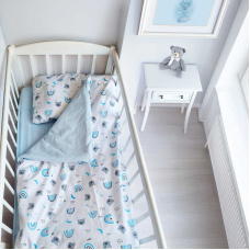 гр Змінний комплект постільної білизни “Веселка“ 50219 (1) тканина ФЛАНЕЛЬ, розмір 120*60 см “Bimbo“