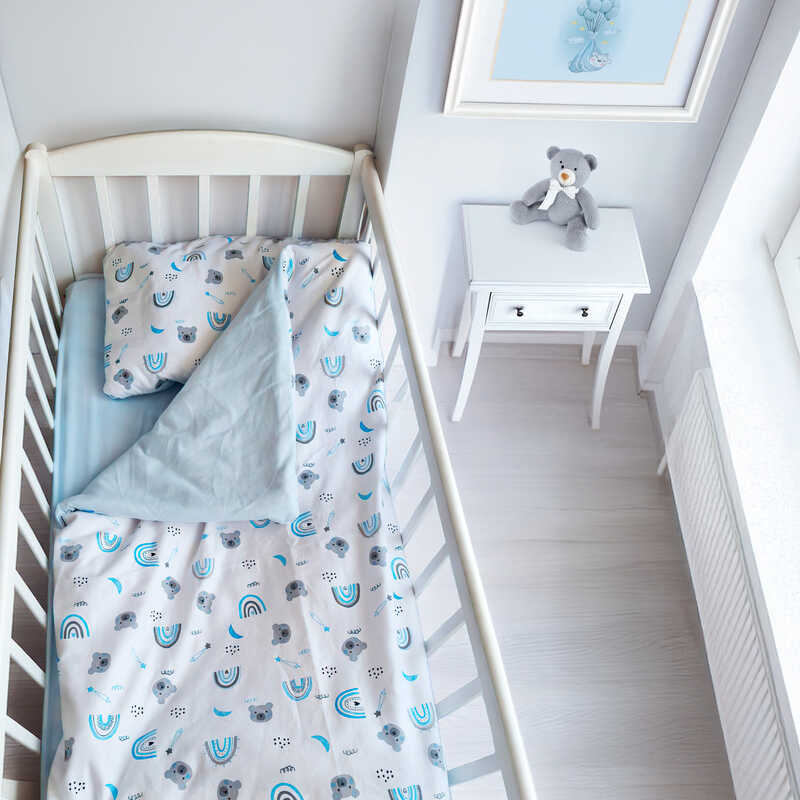 гр Змінний комплект постільної білизни “Веселка“ 50219 (1) тканина ФЛАНЕЛЬ, розмір 120*60 см “Bimbo“