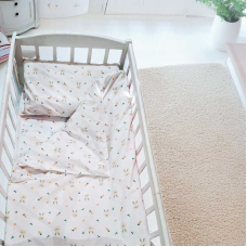 гр Змінний комплект постільної білизни “Зайченя“ 58248 (1) тканина БЯЗЬ GOLD LUX, розмір 120*60 см “Bimbo“