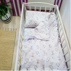 гр Змінний комплект постільної білизни “Тварини“ 66063 (1) тканина БЯЗЬ Gold Lux, розмір 120*60 см “Bimbo“