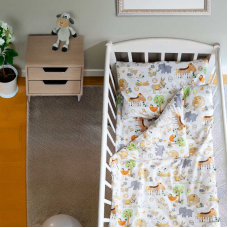 гр Змінний комплект постільної білизни “Тварини“ 94178 (1) тканина РАНФОРС, розмір 120*60 см “Bimbo“