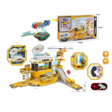 Автомийка 660 a-318 (18/2) звуки, підсвічування, металопластикова машинка, змінює колір від тепла, механічний підіймач, гелікоптер, наліпки, в коробці