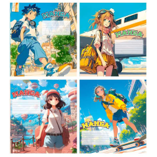 гр Зошит “Manga“ 18 арк., 18-К-104 клітинка ЦІНА ЗА 32 ШТУКИ В УПАКОВЦІ (1) ВИДАЄТЬСЯ МІКС ВИДІВ