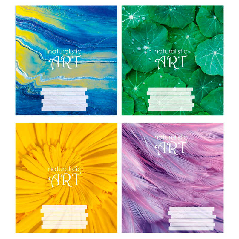 гр Зошит “Naturalistic art“ 60 арк., 60-К-916 клітинка, ЦІНА ЗА 12 ШТУК В УПАКОВЦІ (1) ВИДАЄТЬСЯ МІКС ВИДІВ