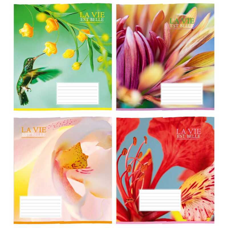 гр Зошит “Гарні квіти“ 18 арк., 18-К-161 клітинка ЦІНА ЗА 32 ШТУКИ В УПАКОВЦІ (1) ВИДАЄТЬСЯ МІКС ВИДІВ