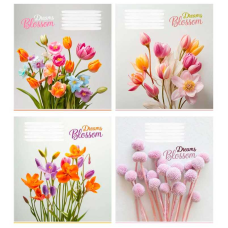 гр Зошит “Квіти“ 96 арк., 96-К-164 клітинка, ЦІНА ЗА 8 ШТУК В УПАКОВЦІ (1) ВИДАЄТЬСЯ МІКС ВИДІВ