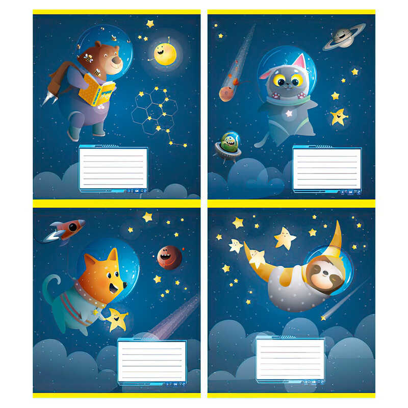 гр Зошит “Космос“ 12 арк., 12-Л-801 лінія, ЦІНА ЗА 32 ШТУКИ В УПАКОВЦІ (1) ВИДАЄТЬСЯ МІКС ВИДІВ