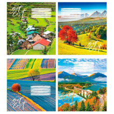 гр Зошит “На природі“ 96 арк., 96-К-922 клітинка, ЦІНА ЗА 8 ШТУК В УПАКОВЦІ (1) ВИДАЄТЬСЯ МІКС ВИДІВ