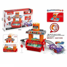 Автомийка 660 S 101 (48/2) машинка змінює колір, трек, контейнер та бак для води, аксесуари, наліпки, в коробці