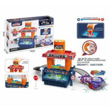 Автомийка 660 S 102 (48/2) машинка змінює колір, трек, контейнер та бак для води, аксесуари, наліпки, в коробці