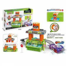 Автомийка 660 S 103 (48/2) машинка змінює колір, трек, контейнер та бак для води, аксесуари, наліпки, в коробці