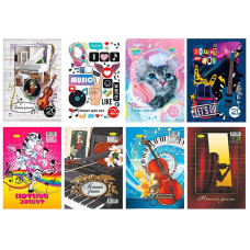 гр Зошит для нот А4 20арк МЗ-П4-20 (30) лаківка, пружина “Апельсин“, ВИДАЄТЬСЯ МІКС ВИДІВ