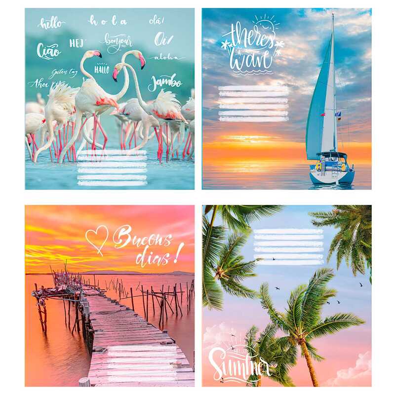 гр Зошит “Захід сонця“ 12 арк., 12-С-915 коса лінія ЦІНА ЗА 32 ШТУКИ В УПАКОВЦІ (1) ВИДАЄТЬСЯ МІКС ВИДІВ