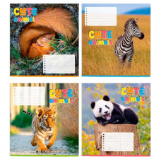 гр Зошит “Милі тварини“ 12 арк., 12-К-960 клітинка, ЦІНА ЗА 32 ШТУКИ В УПАКОВЦІ (1) ВИДАЄТЬСЯ МІКС ВИДІВ