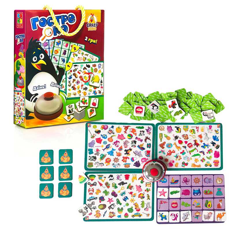 гр Гра з дзвінком “Гостре око“ (укр) VT 8010-03 (14) “Vladi Toys“