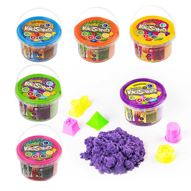 гр Кінетичний пісок “KidSand“ 500г KS-01-02 (24) “Danko Toys“ гр Кінетичний пісок “KidSand“ 500г KS-01-02 (24) “Danko Toys“
