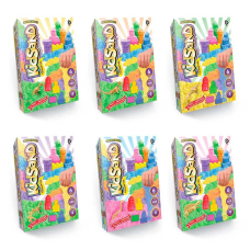 гр Кінетичний пісок “KidSand“ 600г KS-04-04U,05U,06U..09U (6) “Danko Toys“, 6 кольорів, 4 формочки, іграшка сюрприз, в коробці