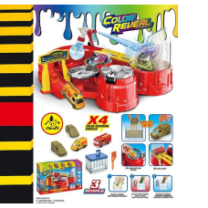 Автомийка SK 773 X (20) 4 металопластикові машинки, змінюють колір, рухливі елементи, пульверизатор, піпетка для водички, в коробці