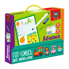 гр Картки з маркером “Готуємось до школи: Абетка“ (укр)  VT5010-21 (18) “Vladi Toys“