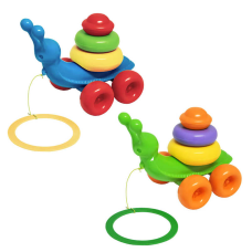 гр Каталка з пірамідкою “Равлик“ 39770 (15) 2 кольори, “Tigres“, 8 елементів