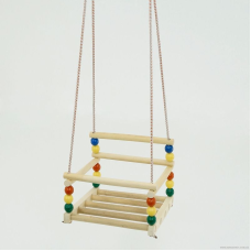 гр Гойдалки підвісні 113 (12) пластик-дерево бук