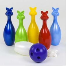 гр Кеглі “6“ +1 куля зайці 023 (6) в сітці “BAMSIC“