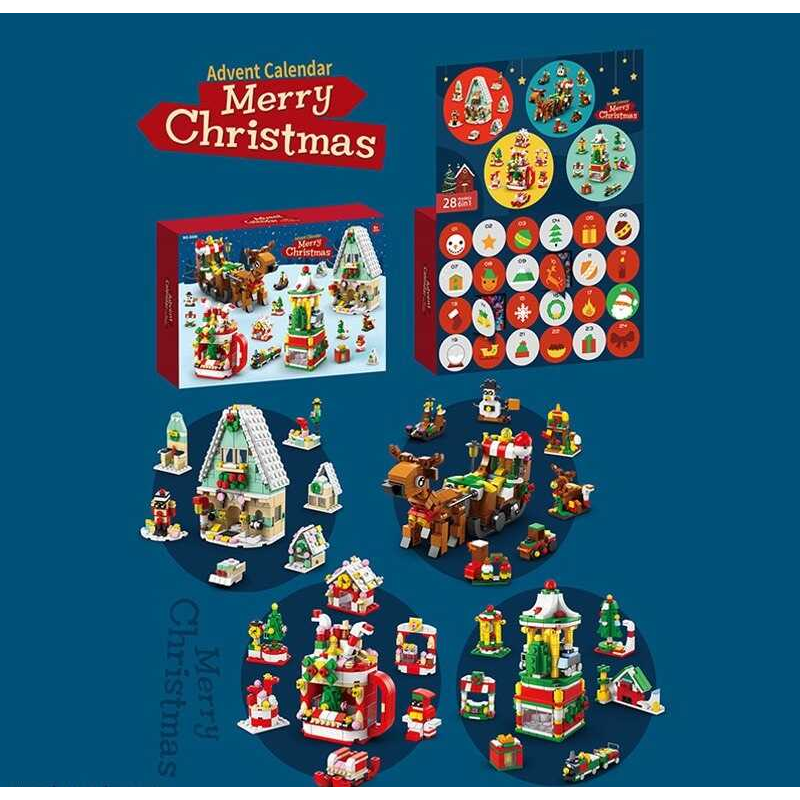 Адвент-календар 8886 (16) 24 віконця, конструктор, в коробці