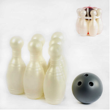 гр Кеглі “Великі 0283 колір білий (3) “BAMSIC“, в сітці 