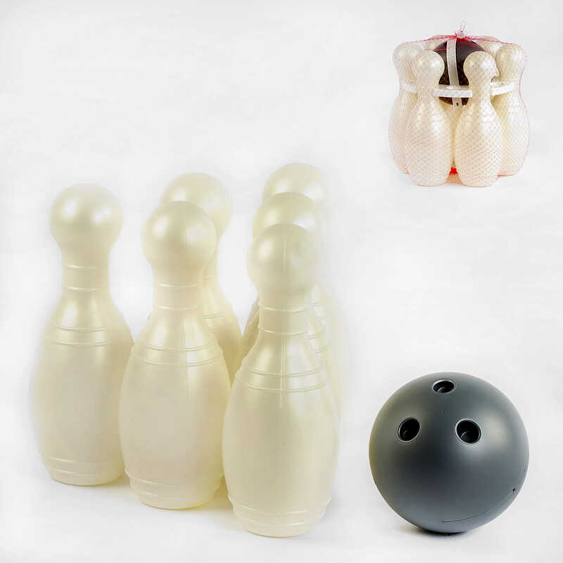 гр Кеглі “Великі 0283 колір білий (3) “BAMSIC“, в сітці 