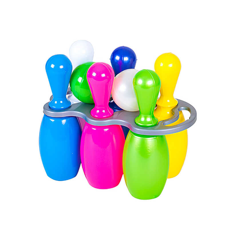 гр Кеглі з ручкою 024/3 (15) 6 + 2 кулі, “BAMSIC“ гр Кеглі з ручкою 024/3 (15) 6 + 2 кулі, “BAMSIC“