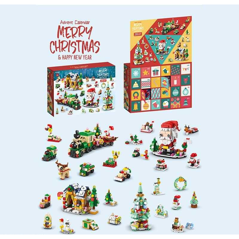 Адвент-календар 8887 (16) 24 віконця, конструктор, у коробці