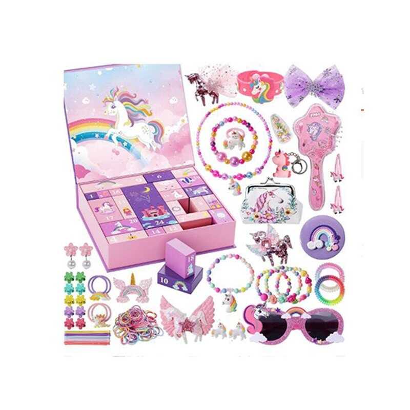 Адвент-календар QC 066 (18) 24 віконця, прикраси, аксесуари, в коробці