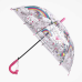 Парасолька С 66359 (60) 4 види, прозорий купол, d=75 см, свисток, ВИДАЄТЬСЯ ТІЛЬКИ МІКС ВИДІВ