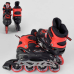 Ролики 8211-S Best Roller / розмір 30-33 / колір - ЧЕРВОНИЙ (6) колеса PU, ПЕРЕДНЄ КОЛЕСО СВІТЛО, в сумці, устілка – 17-19.5 см, d коліс - 6.5 см, 