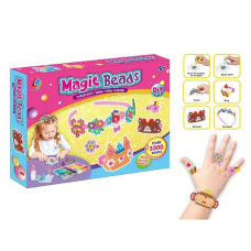 Аква мозаїка 8222 (36) обруч, браслет, каблучки, 3500 кульок, 2 платформи для викладання візерунків, в коробці