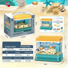 Акваріум CY- 7077 B (24/2) магнітна риболовля, підсвічування, циркуляція води, мелодія, 2 режими роботи, вудочки, рибки, в коробці