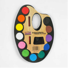 Акварельні фарби C 60808 (144) 12 кольорів, пензлик, в плівці