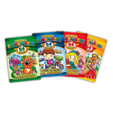 гр Книжка розмальовка-іграшка “64 сторінки з кольоровими наклейками“ РМ-06 А-4 ВИДАЄТЬСЯ МІКС ВИДІВ (8) “Апельсин“, ЦІНА 3А 1 ШТТ