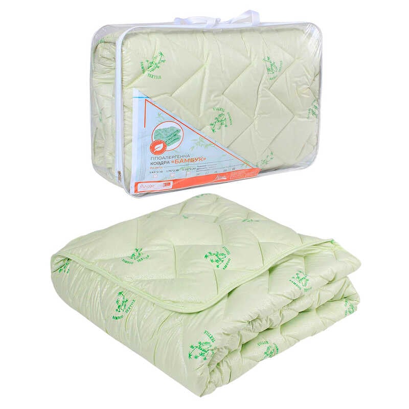 гр Ковдра “Бамбук Преміум“ 40190065 (1) 2,0 мікрофібра, шерстепон, 175х210 см., кольорова “Homefort“