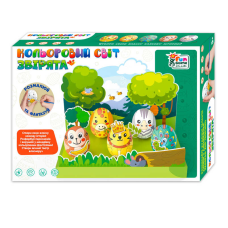гр Кольоровий світ 60152 (24/2) “4FUN Game Club“, “Звірята“, 5 яєць, фарби, декор, в коробці
