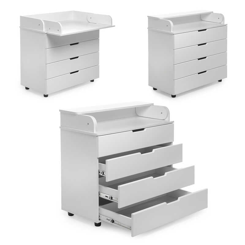 гр Комод-пеленатор МДФ 900 колір - білий DSK-M901 (1)