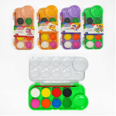 Акварельні фарби С 62066 (144) 8 кольорів, 4 види, ВИДАЄТЬСЯ ТІЛЬКИ МІКС ВИДІВ